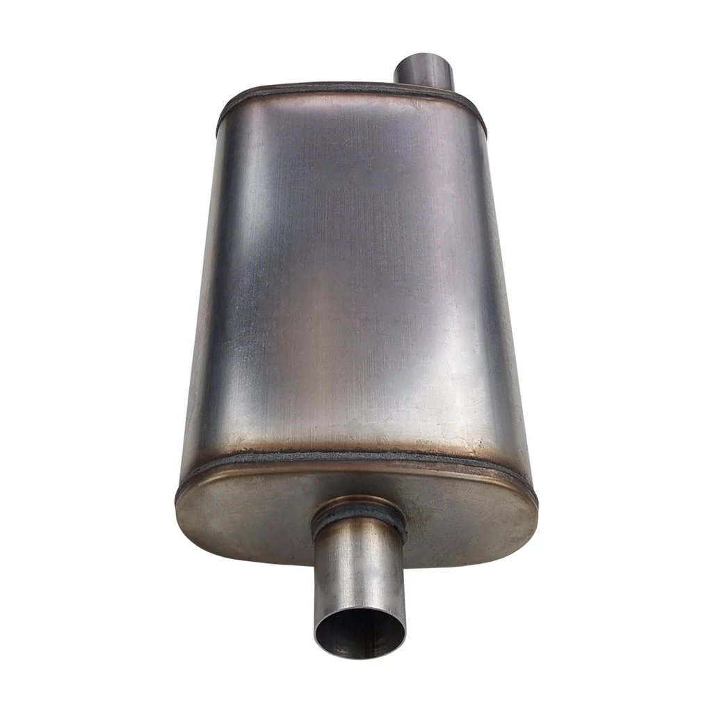10" x 4" Offset/Centre Welded (F) Configurations Mufflers | Stainless 409 | Select Your Size Length and Internal Options - Image 7