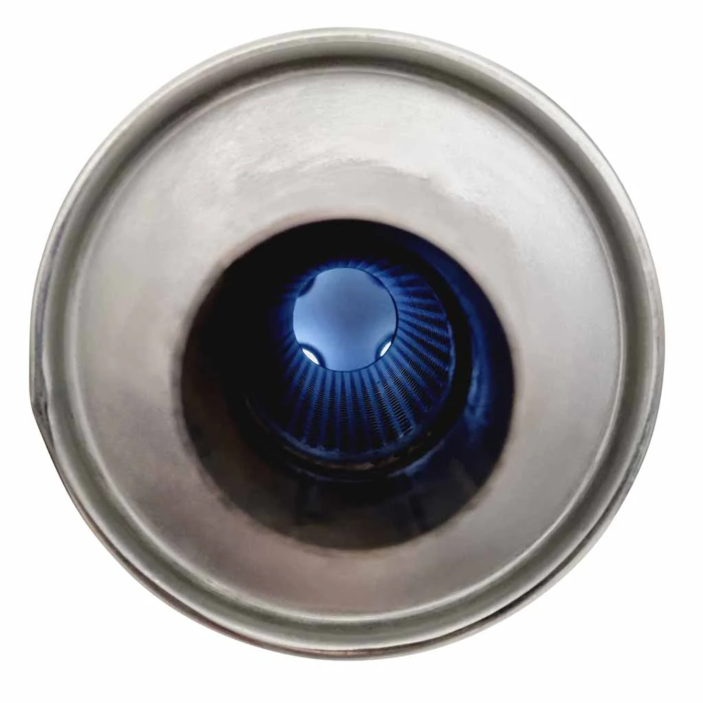 6 Inch Round 24 Inch Long 2 1/4 Inch - 2 1/4 Inch Glass Packed Baffled - Image 3